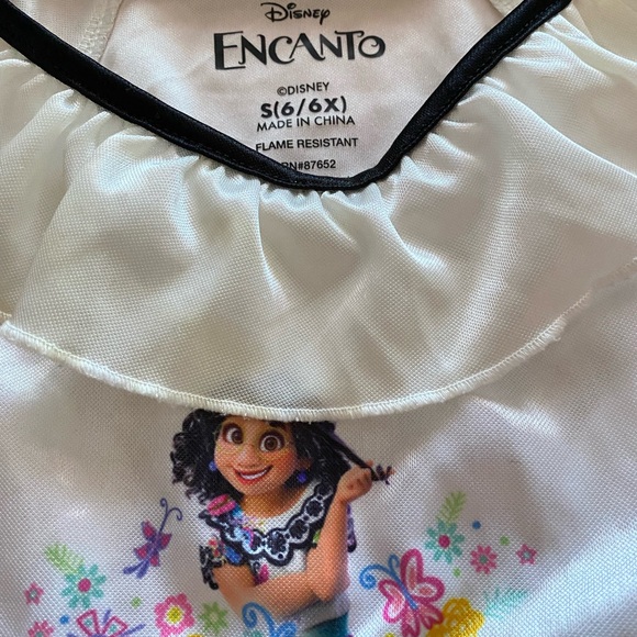 Disney Encanto White Dress with Floral Accents - Picture 3 of 3
